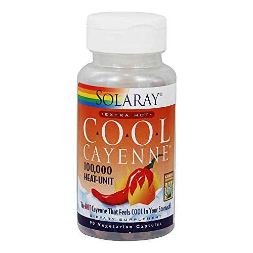 Solaray - Cool Cayenne Extra Hot - 90 Capsules
