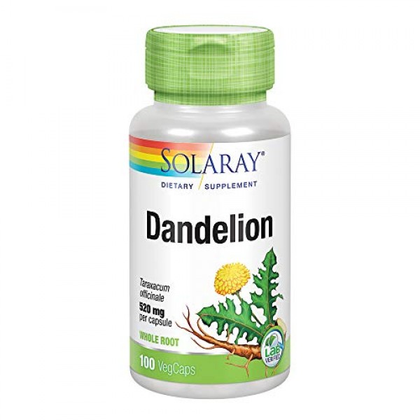 Solaray Dandelion Root 520mg | Healthy Liver, Kidney, Digestion &...