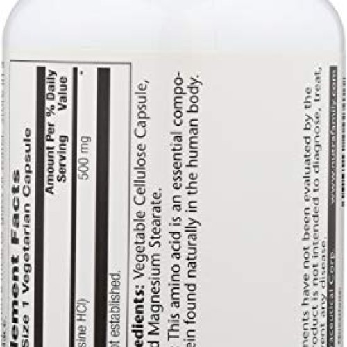 Solaray, L Lysine Free Form, 120 Capsules