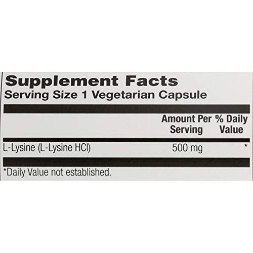 Solaray, L Lysine Free Form, 120 Capsules