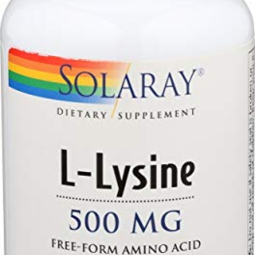 Solaray, L Lysine Free Form, 120 Capsules