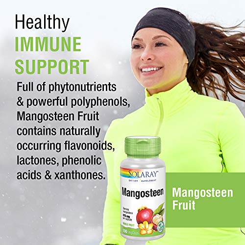 Solaray Mangosteen Fruit 475mg | Whole Herb | Antioxidant & Immun...