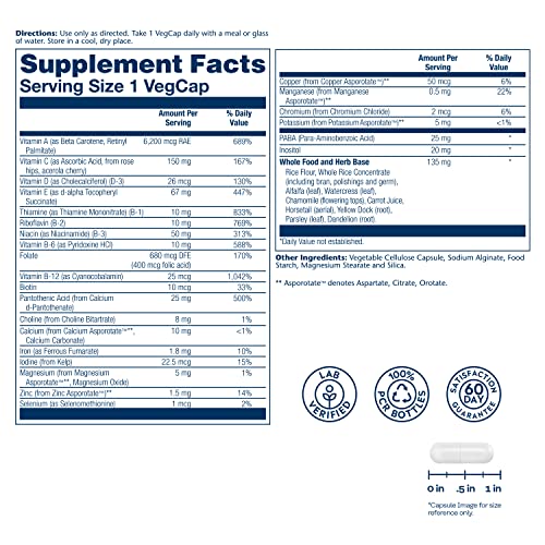 SOLARAY Once Daily High Energy Multivitamin, Immune System and En...