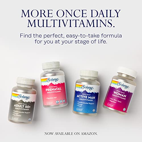 SOLARAY Once Daily High Energy Multivitamin, Immune System and En...