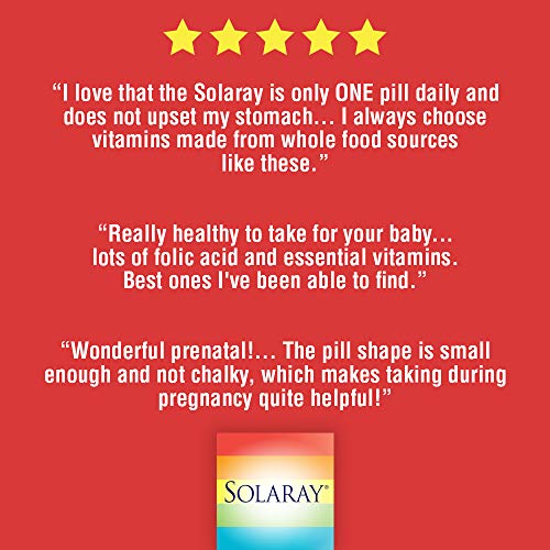 Solaray Once Daily Prenatal Multivitamin with Iron & DHA | Mornin...