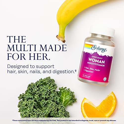 Solaray Once Daily Woman Multivitamin with Iron, Women’s Multivit...
