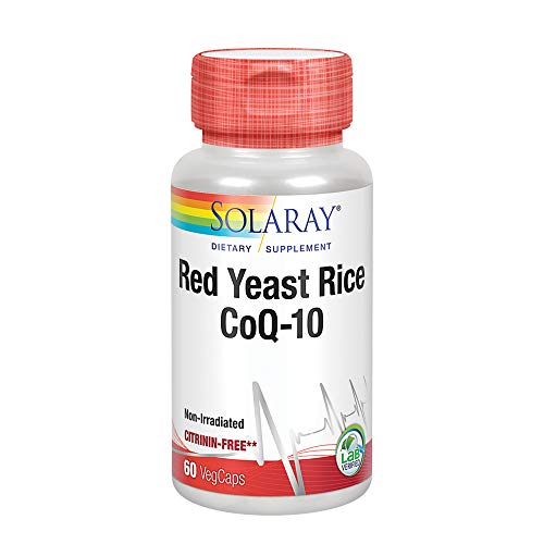 Solaray Red Yeast Rice Plus CoQ-10 | with Niacin for Added Cardio...