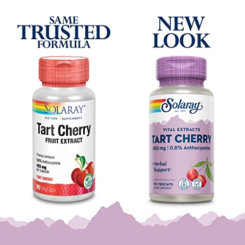 SOLARAY Tart Cherry Fruit Extract 425mg | Supports Healthy Uric A...