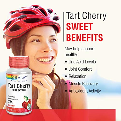 SOLARAY Tart Cherry Fruit Extract 425mg | Supports Healthy Uric A...