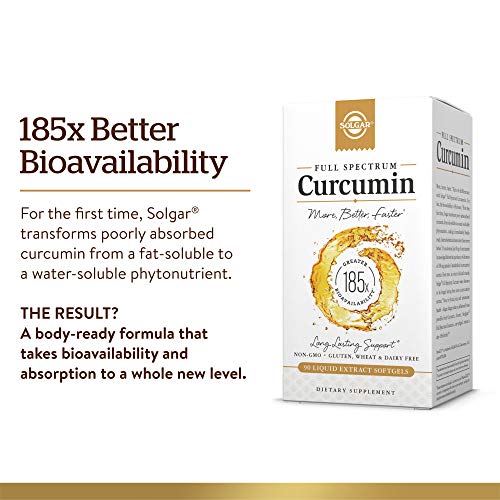 Solgar - 2 Pack - Full Spectrum Curcumin 185x Better Bio-Availabi...
