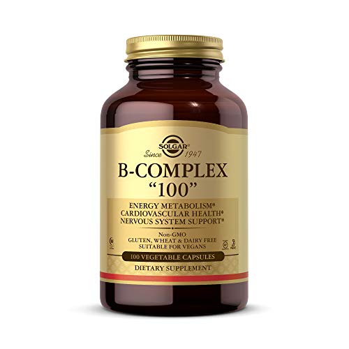 Solgar B-Complex 100, 100 Vegetable Capsules - Heart Health - N...