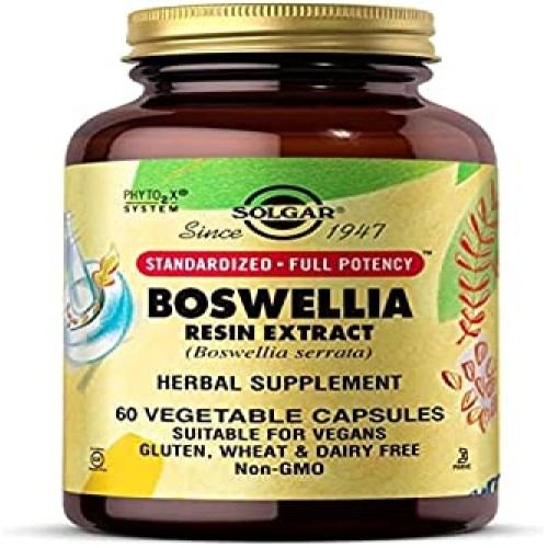 Solgar Boswellia Resin Extract, 60 Vegetable Capsules - Supports ...