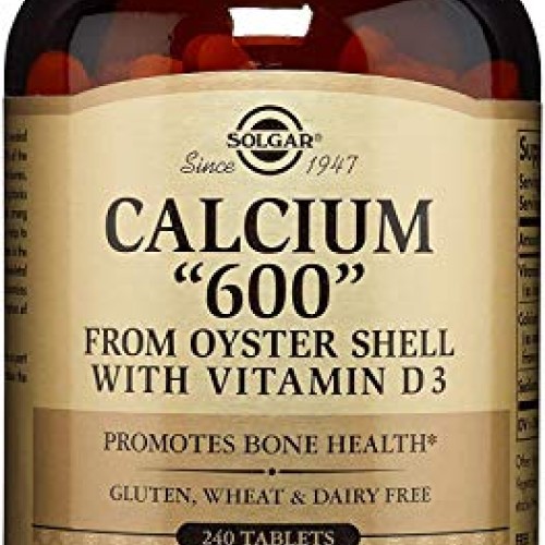 Solgar Calcium 600, 60 Tablets - Calcium from Oyster Shell with...