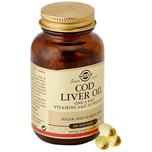 Solgar Cod Liver Oil, 100 Softgels - Supports Healthy Immune Syst...