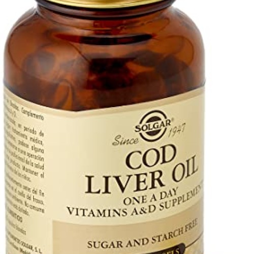 Solgar Cod Liver Oil, 100 Softgels - Supports Healthy Immune Syst...