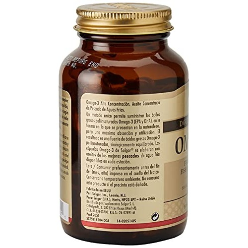 Solgar Double Strength Omega-3 700 mg, 60 Softgels - Fish Oil Sup...