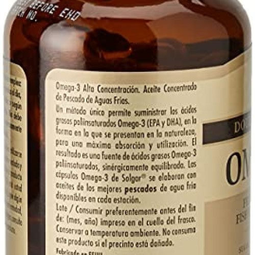 Solgar Double Strength Omega-3 700 mg, 60 Softgels - Fish Oil Sup...