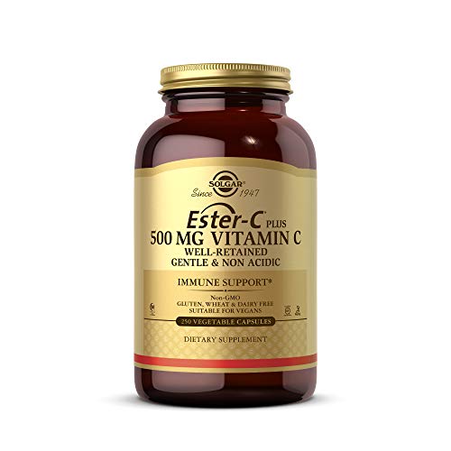 Solgar Ester-C Plus 500 mg Vitamin C Ascorbate Complex, 250 Veg...