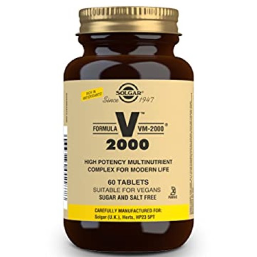 Solgar Formula VM-2000 Multinutrient System, 60 Tablets - Premi...