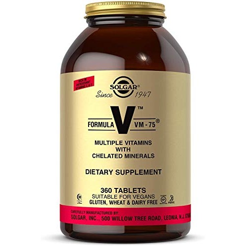 Solgar Formula VM-75, 360 Tablets - Multivitamin with Chelated Mi...