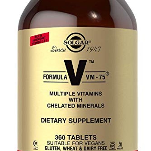 Solgar Formula VM-75, 360 Tablets - Multivitamin with Chelated Mi...