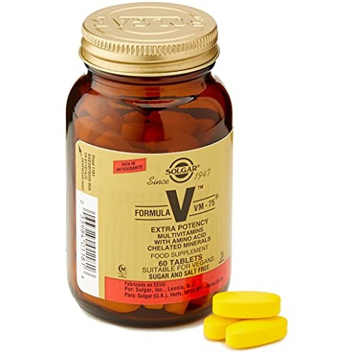 Solgar Formula VM-75, 60 Tablets - Multivitamin with Chelated Min...