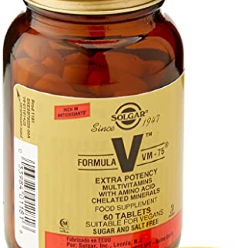 Solgar Formula VM-75, 60 Tablets - Multivitamin with Chelated Min...