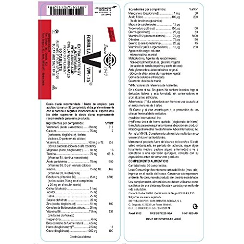Solgar Formula VM-75, 90 Tablets - Multivitamin with Chelated Min...