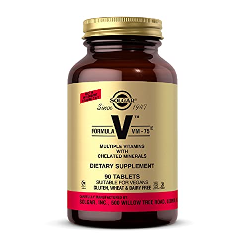 Solgar Formula VM-75, 90 Tablets - Multivitamin with Chelated Min...