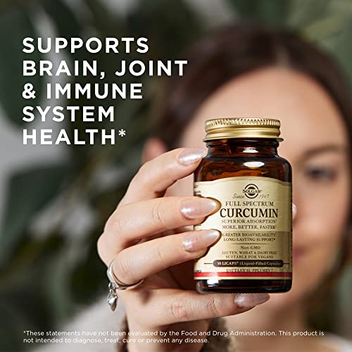 Solgar Full Spectrum Curcumin - 30 LiCaps, Pack of 3 - Superior A...