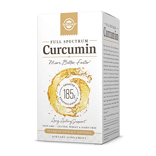 Solgar Full Spectrum Curcumin Liquid Extract Softgels - 30 Count ...