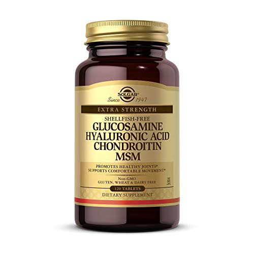Solgar Glucosamine Hyaluronic Acid Chondroitin MSM, 120 Tablets -...