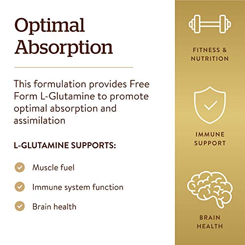 Solgar L-Glutamine 1000 mg, 60 Tablets - Natural Muscle Food - Pr...