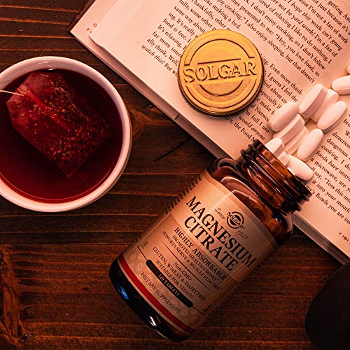 Solgar - Magnesium Citrate, 120 Tablets, Supports Nerve and Muscl...