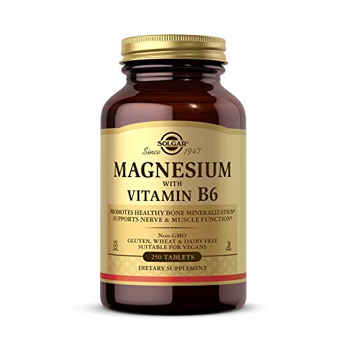 Solgar Magnesium with Vitamin B6, 250 Tablets - Promote Healthy B...