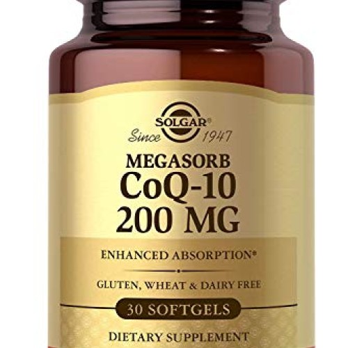 Solgar Megasorb CoQ-10 200 mg, 30 Softgels - Supports Heart & Bra...