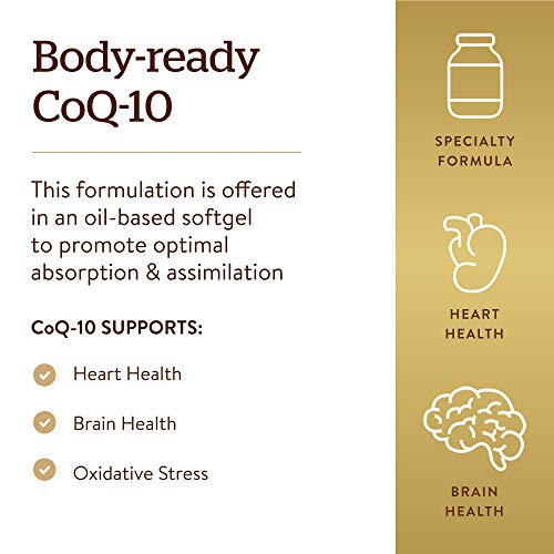 Solgar Megasorb CoQ-10 60 mg, 60 Softgels - Supports Heart & Brai...