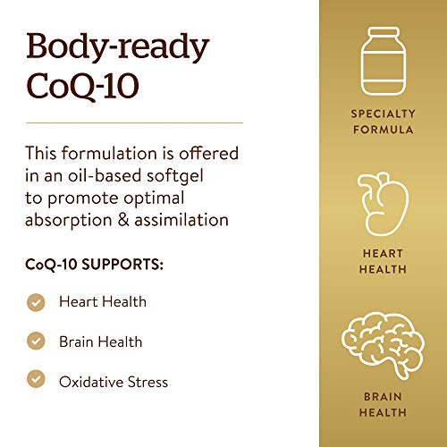 Solgar Megasorb CoQ-10 600 mg, 30 Softgels - Promotes Heart & Ner...