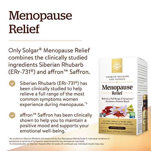 Solgar Menopause Relief - 30 Tablets - Helps Relieve Hot Flashes,...