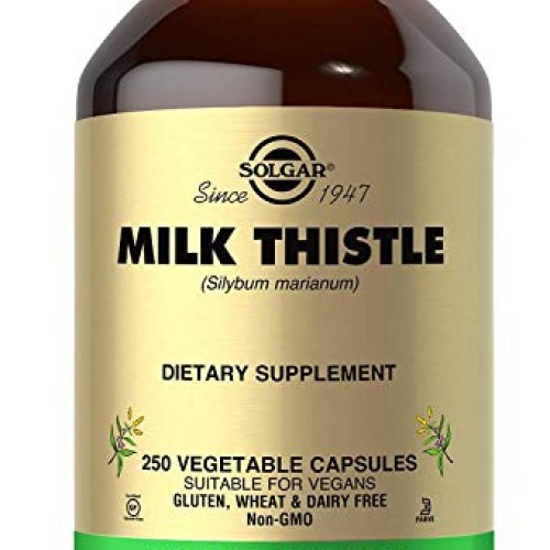 Solgar Milk Thistle, 250 Vegetable Capsules - Liver Support - Ful...