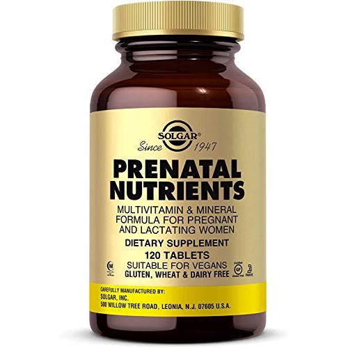 Solgar Prenatal Nutrients, 120 Tablets - Multivitamin & Mineral F...