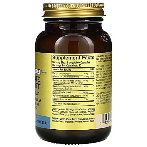 Solgar Prostate Support, 60 Vegetable Capsules - Men’s Health - P...