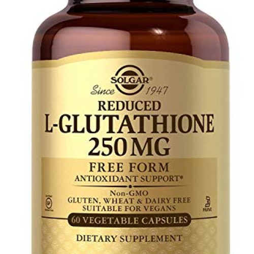 Solgar Reduced L-Glutathione 250 mg, 60 Vegetable Capsules - Anti...