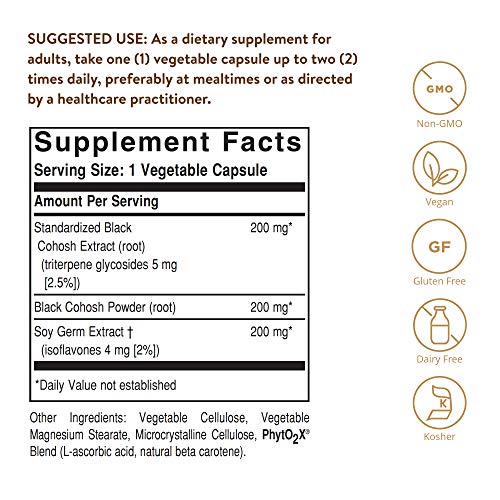 Solgar Standardized Full Potency Black Cohosh Root Extract Vegeta...