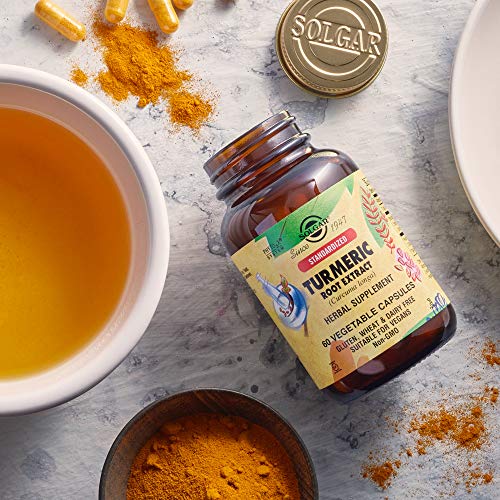 Solgar Standardized Turmeric Root Extract 400 mg, 60 Vegetable Ca...