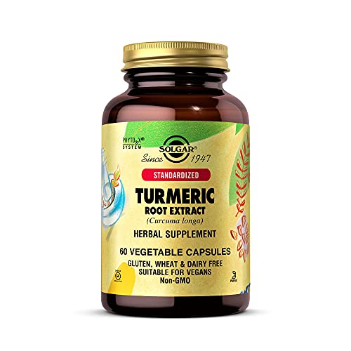 Solgar Standardized Turmeric Root Extract 400 mg, 60 Vegetable Ca...