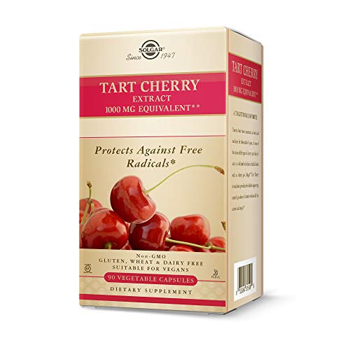 Solgar Tart Cherry 1000 mg, 90 Vegetable Capsules - Antioxidant w...
