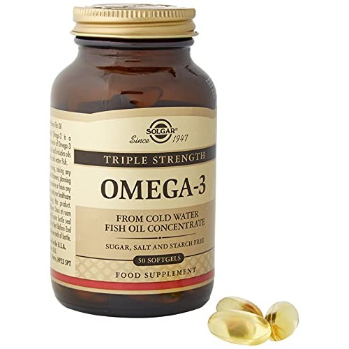 Solgar Triple Strength Omega-3 950 mg, 50 Softgels - Supports Car...