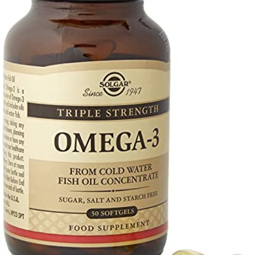 Solgar Triple Strength Omega-3 950 mg, 50 Softgels - Supports Car...