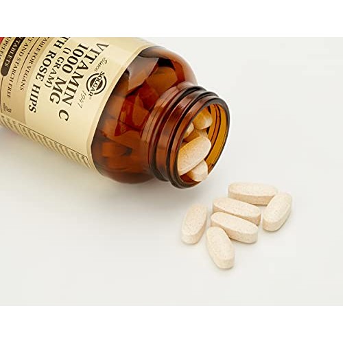 Solgar Vitamin C 1000 mg with Rose Hips, 100 Tablets - Antioxidan...